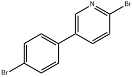 2-ブロモ-5-(4-ブロモフェニル)ピリジン 化学構造式