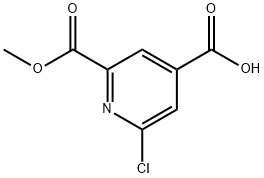 2,4-Pyridinedicarboxylic acid, 6-chloro-, 2-methyl ester Structure
