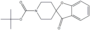 Spiro[benzofuran-2(3H),4'-piperidine]-1'-carboxylic acid, 3-oxo-, 1,1-dimethylethyl ester Struktur