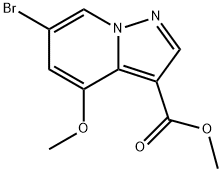 6-溴-4甲氧基-吡唑并[1,5-A]吡啶-3-羧酸甲酯,1207839-88-0,结构式