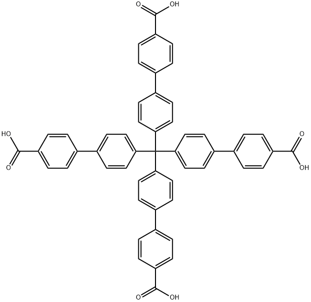 四(4-羧基联苯)甲烷,1208241-38-6,结构式