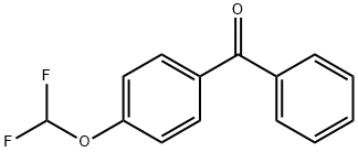 4-(二氟甲氧基)苯基](苯基)甲酮 结构式