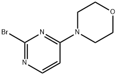 4-(2-溴嘧啶-4-基)吗啉, 1209459-32-4, 结构式