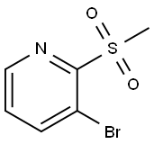 3-溴-2-(甲基磺酰基)吡啶 结构式