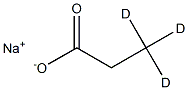 Sodium Propionate-3,3,3-d3, 1210410-35-7, 结构式