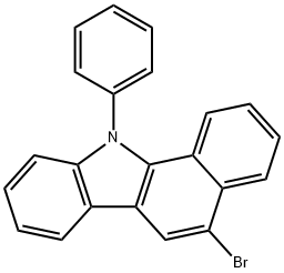 5-bromo-11-phenyl-11H-benzo[a]carbazole, 1210469-09-2, 结构式