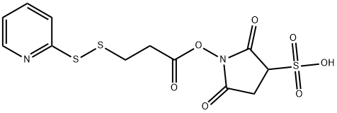 2,5-dioxo-1-(3-(pyridin-2-yldisulfanyl)propanoyloxy)pyrrolidine-3-sulfonic acid,121115-30-8,结构式