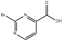 2-溴嘧啶-4-甲酸, 1211515-50-2, 结构式