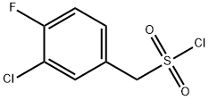 (3-chloro-4-fluorophenyl)methanesulfonyl chloride Structure