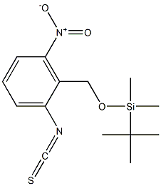 tert-butyl-(2-isothiocyanato-6-nitro-benzyloxy)-dimethyl-silane Structure