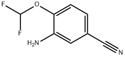 3-amino-4-(difluoromethoxy)benzonitrile Structure