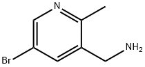 3-(Aminomethyl)-5-bromo-2-methylpyridine Struktur