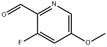 3-氟-5-甲氧基吡啶-2-甲醛 结构式