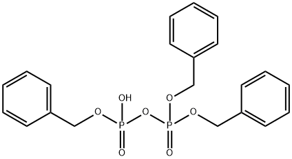 Diphosphoric acid, tris(phenylmethyl) ester (9CI) 化学構造式