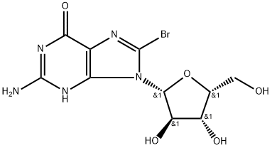 8-Bromo-9-(beta-D-xylofuranosyl)guanine Structure