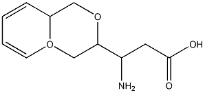 (R)-3-氨基-3-(2,3-二氢苯并[B][1,4]二噁英-6-基)丙酸,1212954-25-0,结构式