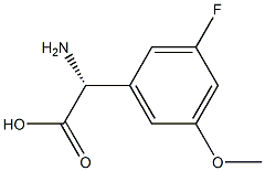 (R)-2-amino-2-(3-fluoro-5-methoxyphenyl)acetic acid Structure