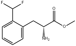 METHYL (2R)-2-AMINO-3-[2-(DIFLUOROMETHYL)PHENYL]PROPANOATE Structure