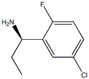 (R)-1-(5-chloro-2-fluorophenyl)propan-1-amine,1213100-50-5,结构式