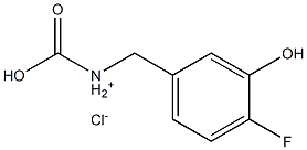 (S)-carboxy(4-fluoro-3-hydroxyphenyl)methanaminium chloride 结构式