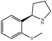 (R)-2-(2-(甲硫基)苯基)吡咯烷 结构式
