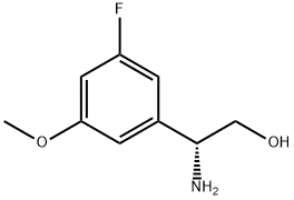 (R)-2-氨基-2-(3-氟-5-甲氧基苯基)乙醇,1213343-02-2,结构式