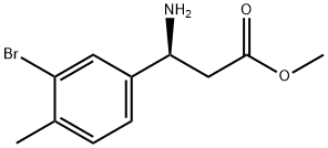 METHYL (3S)-3-AMINO-3-(3-BROMO-4-METHYLPHENYL)PROPANOATE Structure