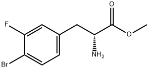 4-Bromo-3-Fluoro-D-Phenylalanine Methyl Ester,1213502-66-9,结构式