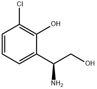 2-((1S)-1-AMINO-2-HYDROXYETHYL)-6-CHLOROPHENOL Struktur