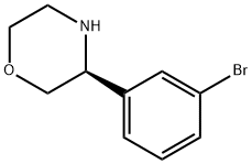 (3S)-3-(3-bromophenyl)morpholine Structure