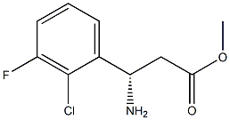 METHYL (3S)-3-AMINO-3-(2-CHLORO-3-FLUOROPHENYL)PROPANOATE Structure