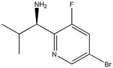 (1R)-1-(5-BROMO-3-FLUORO(2-PYRIDYL))-2-METHYLPROPYLAMINE Structure