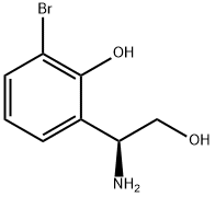 2-((1S)-1-AMINO-2-HYDROXYETHYL)-6-BROMOPHENOL Struktur