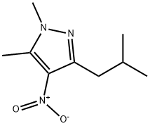 3-isobutyl-1,5-dimethyl-4-nitro-1H-pyrazole 结构式