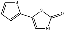 2-Hydroxy-5-(2-thienyl)thiazole 结构式