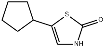 2-Hydroxy-5-(cyclopentyl)thiazole Structure