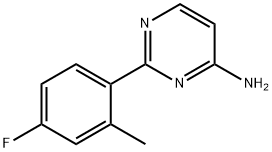 4-Amino-2-(2-methyl-4-fluorophenyl)pyrimidine Struktur