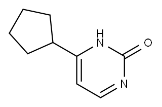 2-Hydroxy-4-(cyclopentyl)pyrimidine Structure