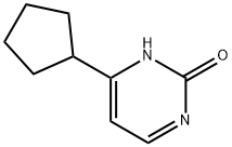 2-Hydroxy-4-(cyclopentyl)pyrimidine Structure