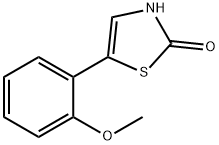 2-Hydroxy-5-(2-methoxyphenyl)thiazole 结构式