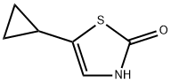 2-Hydroxy-5-(cyclopropyl)thiazole 结构式