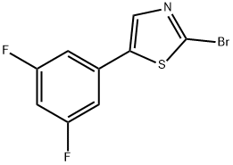 2-Bromo-5-(3,5-difluorophenyl)thiazole Struktur