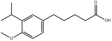 Benzenepentanoic acid, 4-Methoxy-3-(1-
Methylethyl) Struktur