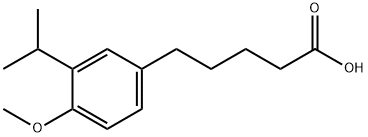 Benzenepentanoic acid, 4-Methoxy-3-(1-
Methylethyl) Structure