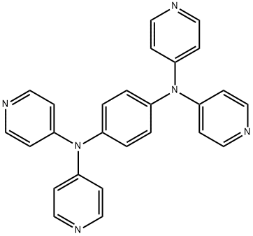N1,N1,N4,N4-四(吡啶-4-基)苯-1,4-二胺 结构式