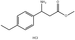 METHYL 3-AMINO-3-(4-ETHYLPHENYL)PROPANOATE HYDROCHLORIDE Struktur