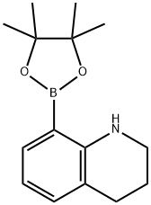 Quinoline, 1,2,3,4-tetrahydro-8-(4,4,5,5-tetramethyl-1,3,2-dioxaborolan-2-yl)- Structure