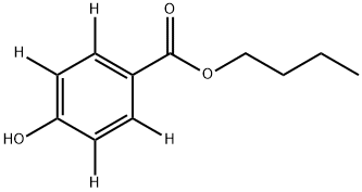 n-Butyl 4-Hydroxybenzoate-2,3,5,6-d4 结构式