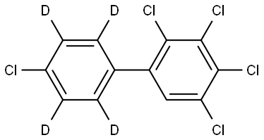 2,3,4,4′,5‐ペンタクロロビフェニル‐2′,3′,5′,6′‐D4 化学構造式
