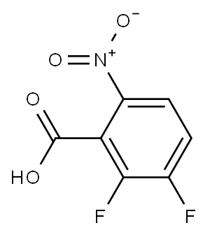 2,3-二氟-6-硝基苯甲酸,1220508-52-0,结构式